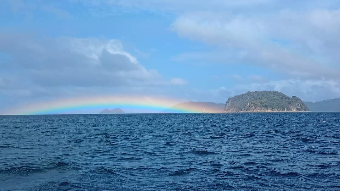 Rainbow over the Pacific