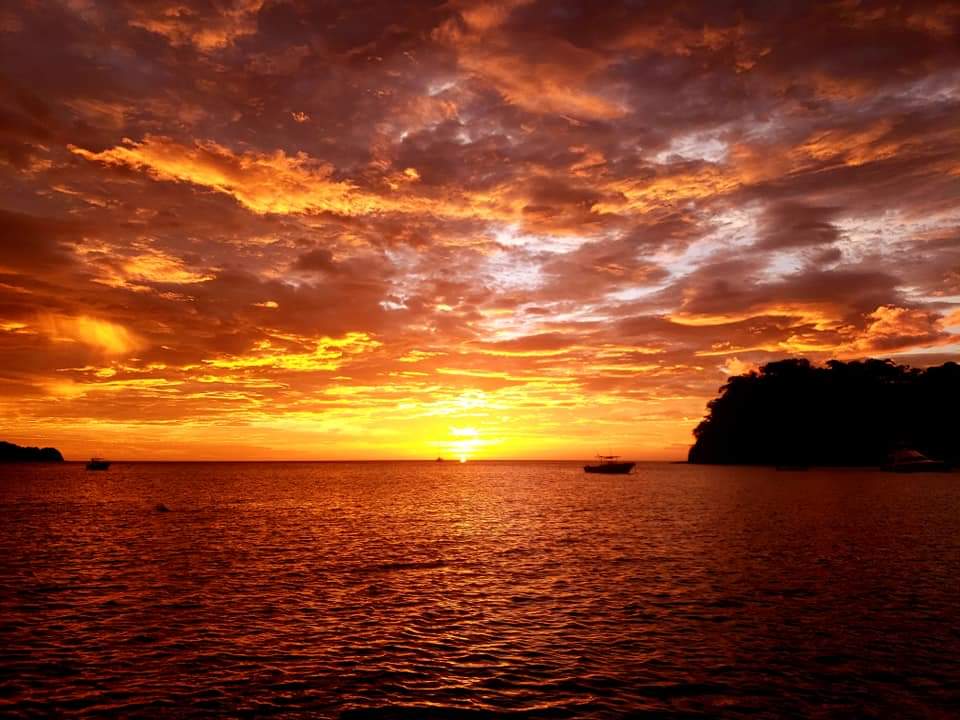 Sunset over Guanacaste coast